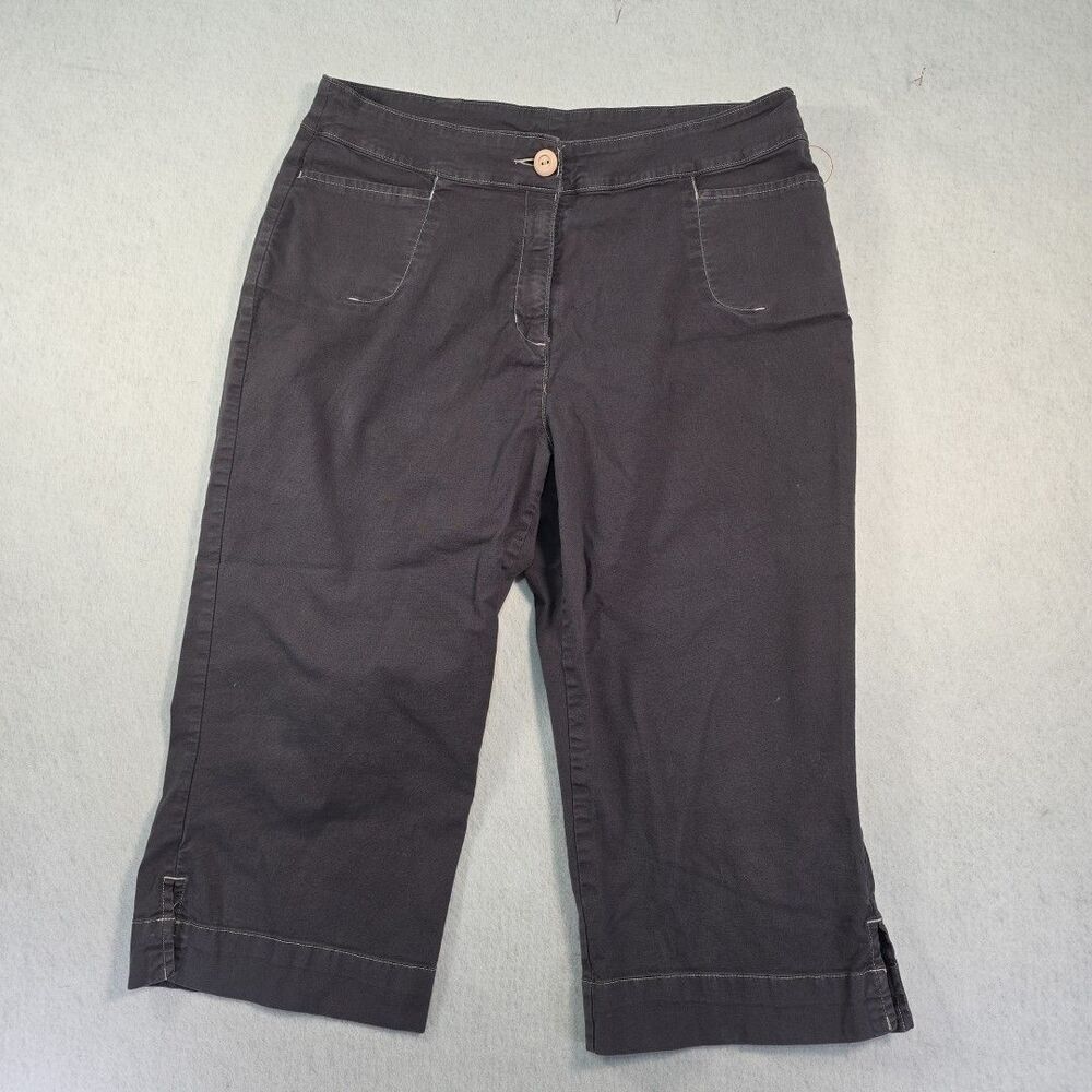 Woolrich 1073 Loose Fit Capri Pants Pedal Pusher Women Size 16 Stone Gorpcore